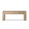 Four Hands Abaso Console Table - Whitewash Rustic Wormwood Oak