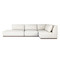 Four Hands Adler Outdoor 4PC Sectional - LAF Bumper Chaise - Amalfi Natural