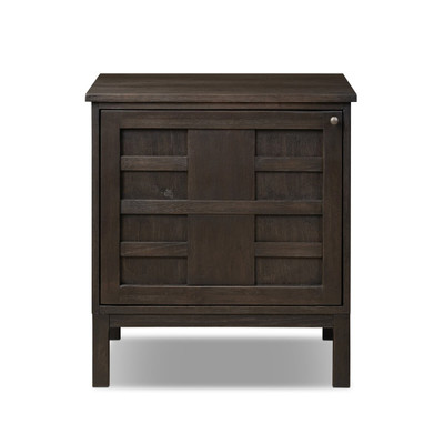 Four Hands Alessio Left Nightstand - Smoked Black