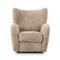 Four Hands Amelie Swivel Recliner - Beige Shearling