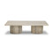 Four Hands Angelo Coffee Table - White Travertine