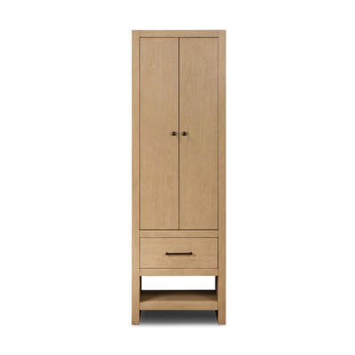 Four Hands Anthem Bath Storage - Satin Light Wash Oak