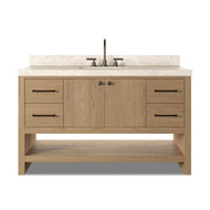 Four Hands Anthem Single Wide Vanity - Satin Light Wash Oak