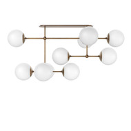Four Hands Armstrong Small Linear Chandelier - Heritage Bronze Brass
