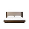 Four Hands Benny Upholstered Bed - Spiced Oak - Queen