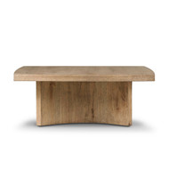 Four Hands Brinton Small Coffee Table - Rustic Oak Veneer
