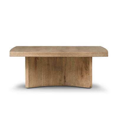 Four Hands Brinton Small Coffee Table - Rustic Oak Veneer