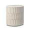 Four Hands Callisto Outdoor End Table - Aged White Concrete
