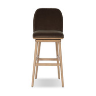 Four Hands Camden Swivel Stool - Surrey Mink - Bar