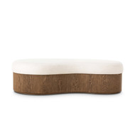 Four Hands Celeste Cocktail Ottoman - Crypton Nomad Snow