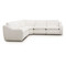 Four Hands Crawford Power Recliner 5Pc Sectional Sofa - Crypton Nomad Snow