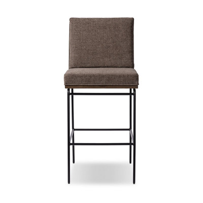 Four Hands Crete Stool - Landale Charcoal - Counter