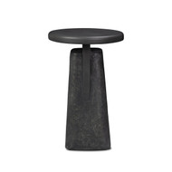 Four Hands Daro Outdoor End Table - Charcoal Concrete