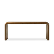 Four Hands Daven Console Table - Rye Medium Burl Oak Veneer