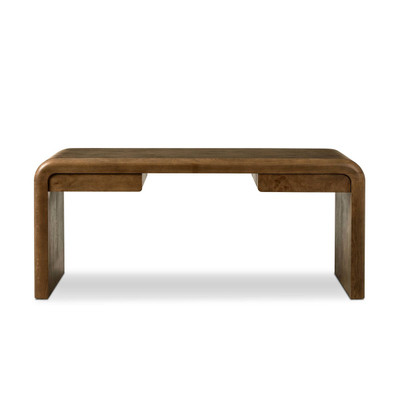 Four Hands Daven Desk - Rye Medium Burl Oak Veneer