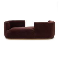 Four Hands Deandra Tete a Tete Chaise - Surrey Plum