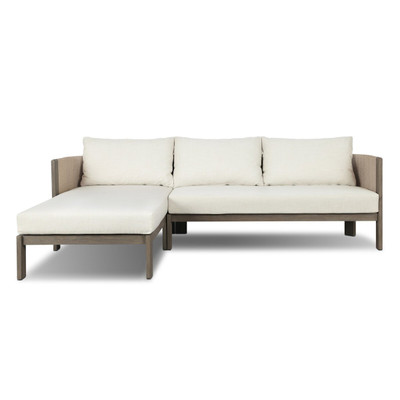 Four Hands Delancy Outdoor 2PC Sectional - LAF Chaise - Vergo Cream