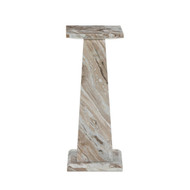 Four Hands Ellric Pedestal 30" - Beige Marble
