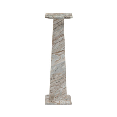 Four Hands Ellric Pedestal 40" - Beige Marble