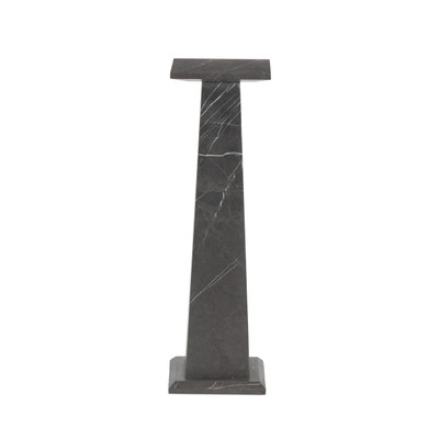 Four Hands Ellric Pedestal 40" - Grey Italian Marble