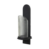 Four Hands Elorie Wall Mounted Candle Holder Set - Black Antique