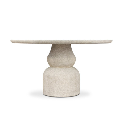 Four Hands Faber Outdoor Dining Table 55" - Aged Natural Concrete
