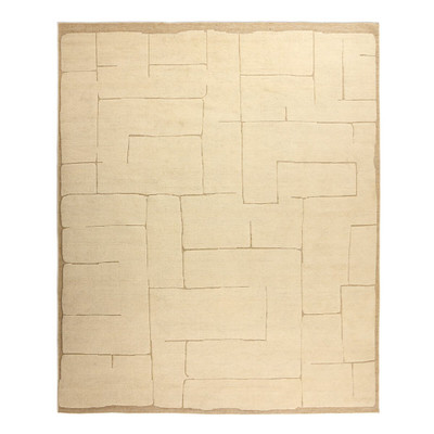 Four Hands Florian Hand - Knotted Rug - Florian Ivory - 9'x12'