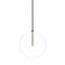 Four Hands Glass Globe 300 Pendant - Heritage Bronze Brass - Clear Glass