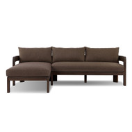 Four Hands Jackson Outdoor 2PC Sectional - LAF Chaise - Ellor Brown