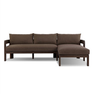 Four Hands Jackson Outdoor 2PC Sectional - RAF Chaise - Ellor Brown