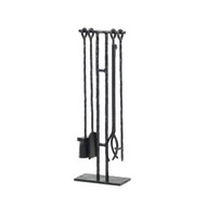 Four Hands Jetta Fire Poker - Hammered Black Iron