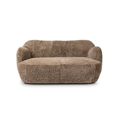 Four Hands Julius Sofa - 60" - Taupe Shearling