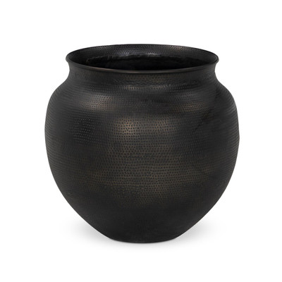 Four Hands Kavya Small Planter - Hammered Antique Bronze