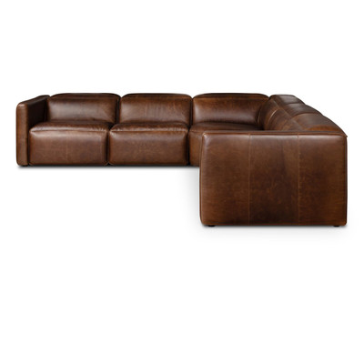 Four Hands Kenlee Power Recliner 5PC Sectional - Raleigh Cigar