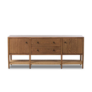 Four Hands Kenzo Media Console - Natural Paper Cord