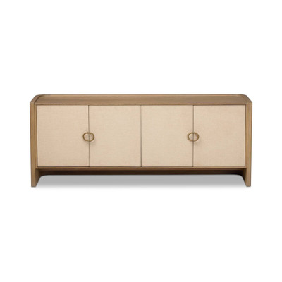 Four Hands Kiran Media Console - Beige Painted Linen