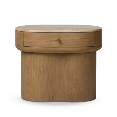 Four Hands Lando Nightstand - Sand Marble