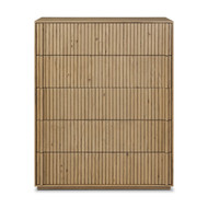Four Hands Leo 5 Drawer Dresser - Rustic Light Natural Oak