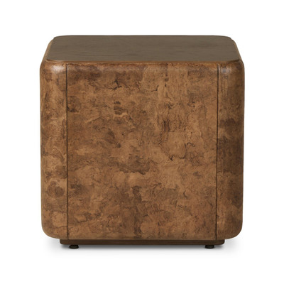 Four Hands Lola End Table - Dark Bark Paper