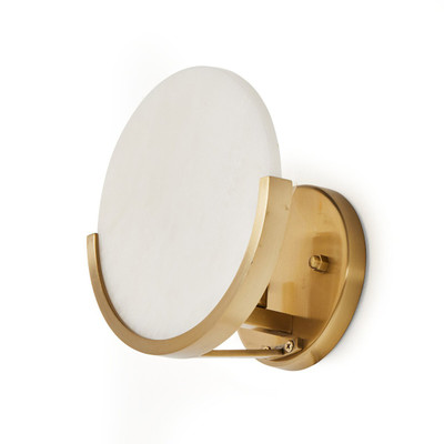 Four Hands Loraine Sconce - White Alabaster