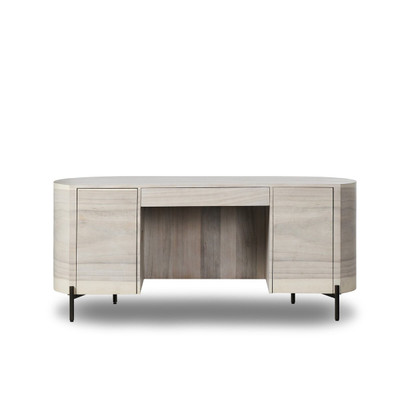 Four Hands Lunas Executive Desk - Bleached Guanacaste