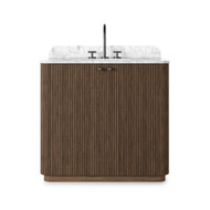 Four Hands Malden Single Vanity - Satin Espresso Oak