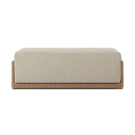 Four Hands Manning Outdoor Ottoman - Alessi Buff