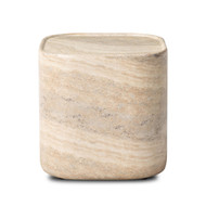 Four Hands Manor Outdoor End Table - Textured Sandy Grey