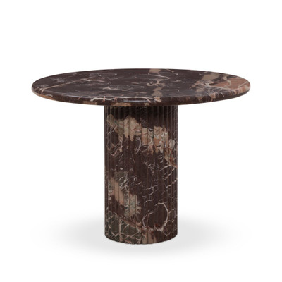 Four Hands Oranda Round Dining Table 42" - Merlot Marble