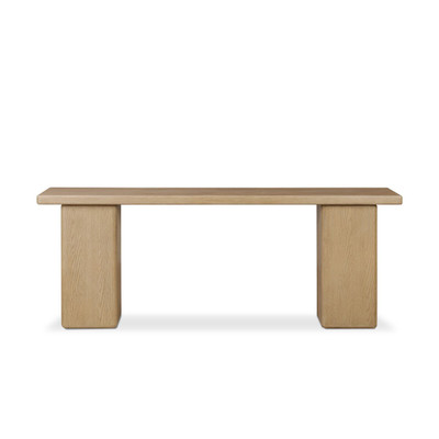 Four Hands Pecos Console Table - Light Wash Oak
