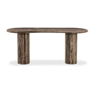 Four Hands Ponce Desk - Rocky Brown Marble