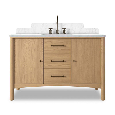 Four Hands Porter Single Wide Vanity - Carrara Marble