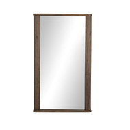 Four Hands Quinley Floor Mirror - Textured Brown Walnut