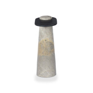 Four Hands Raz End Table - Grey Layered Marble